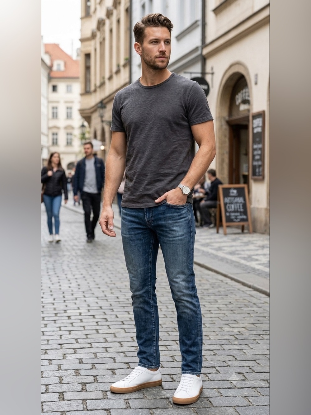 Ag Adriano Goldschmied GUC 
Tellis modern slim Dark Blue Washed 
Jeans Sz 33x33